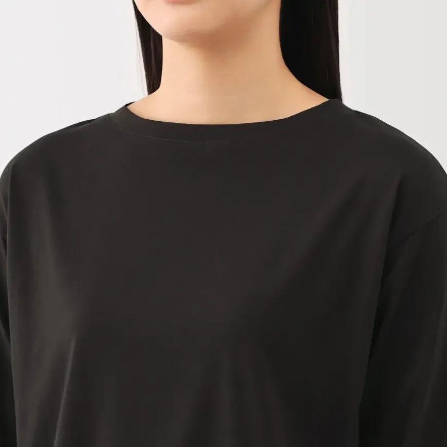 Women's Jersey Boat Neck 3/4 Sleeve T-Shirt