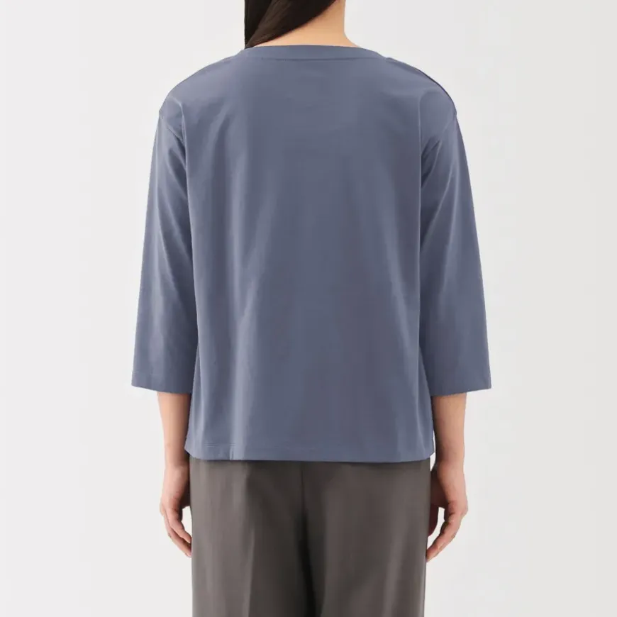 Women's Jersey Boat Neck 3/4 Sleeve T-Shirt