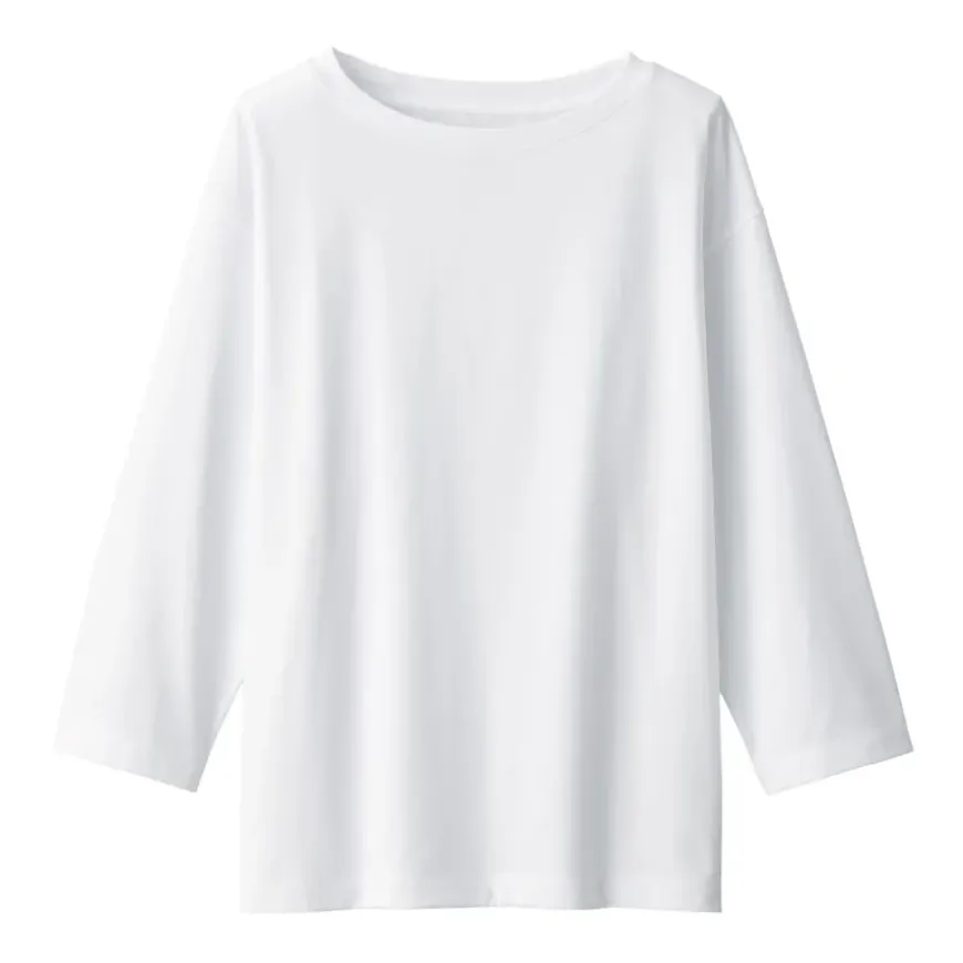 Women's Jersey Boat Neck 3/4 Sleeve T-Shirt