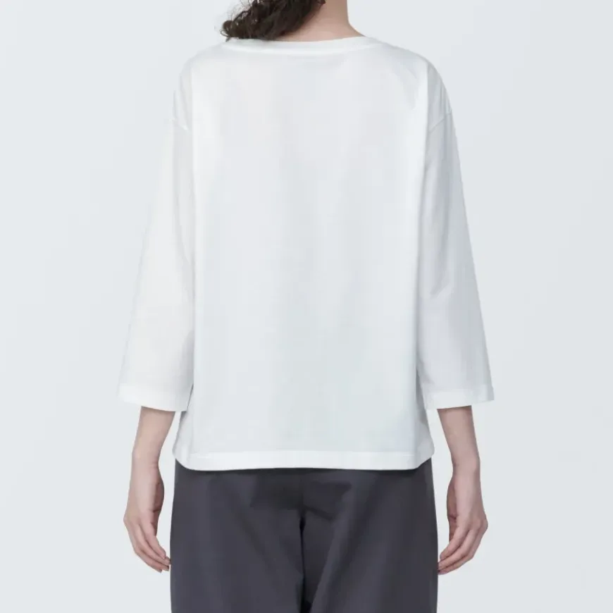 Women's Jersey Boat Neck 3/4 Sleeve T-Shirt