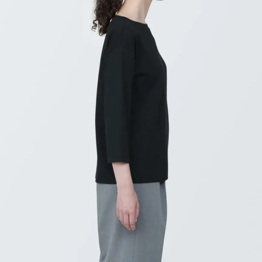 Women's Jersey Boat Neck 3/4 Sleeve T-Shirt