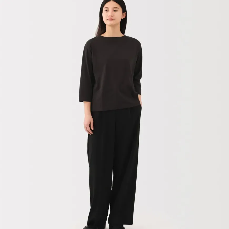 Women's Jersey Boat Neck 3/4 Sleeve T-Shirt