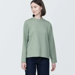 Women's Jersey Crew Neck Long Sleeve T-Shirt