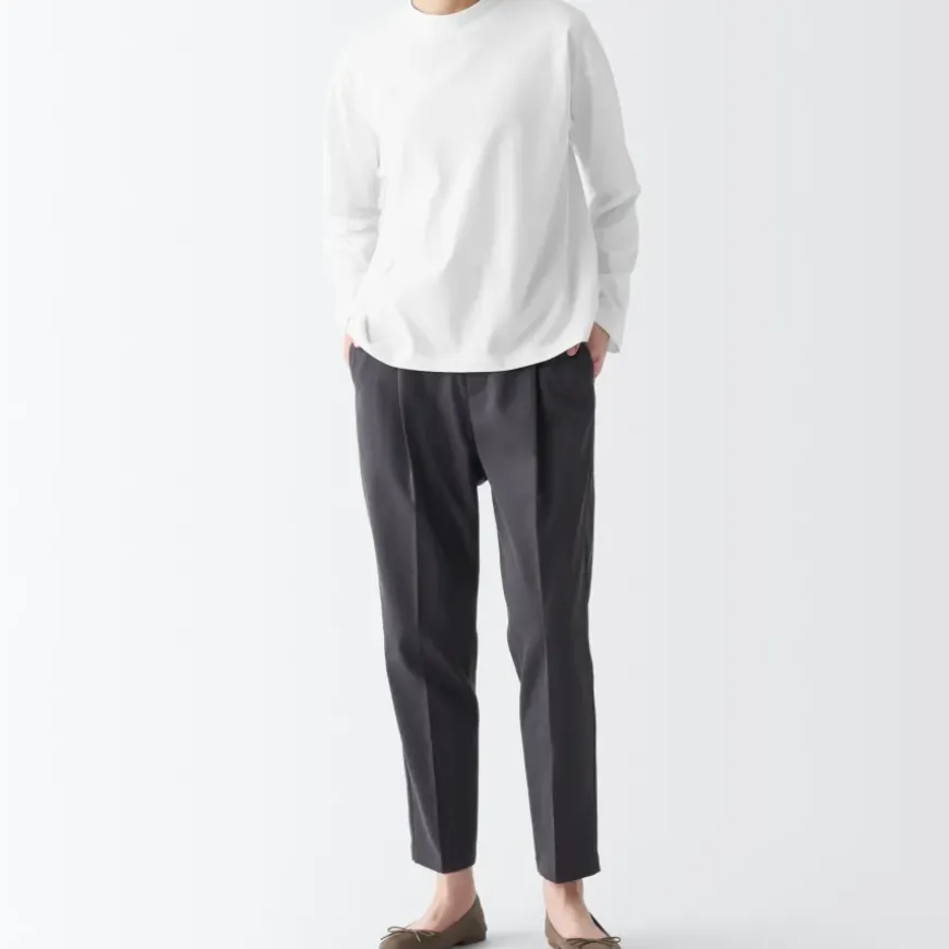 Women's Jersey Crew Neck Long Sleeve T-Shirt
