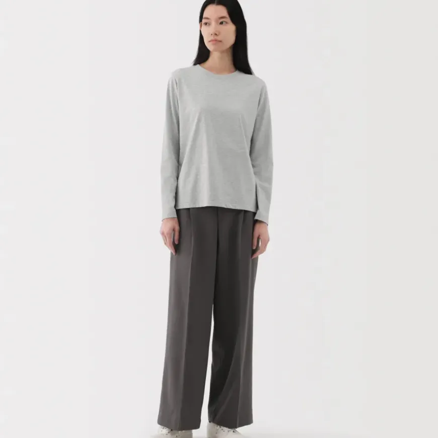 Women's Jersey Crew Neck Long Sleeve T-Shirt