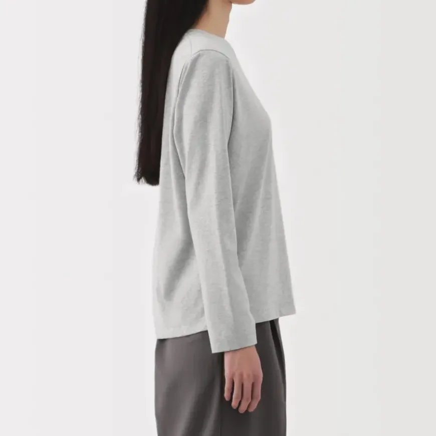 Women's Jersey Crew Neck Long Sleeve T-Shirt