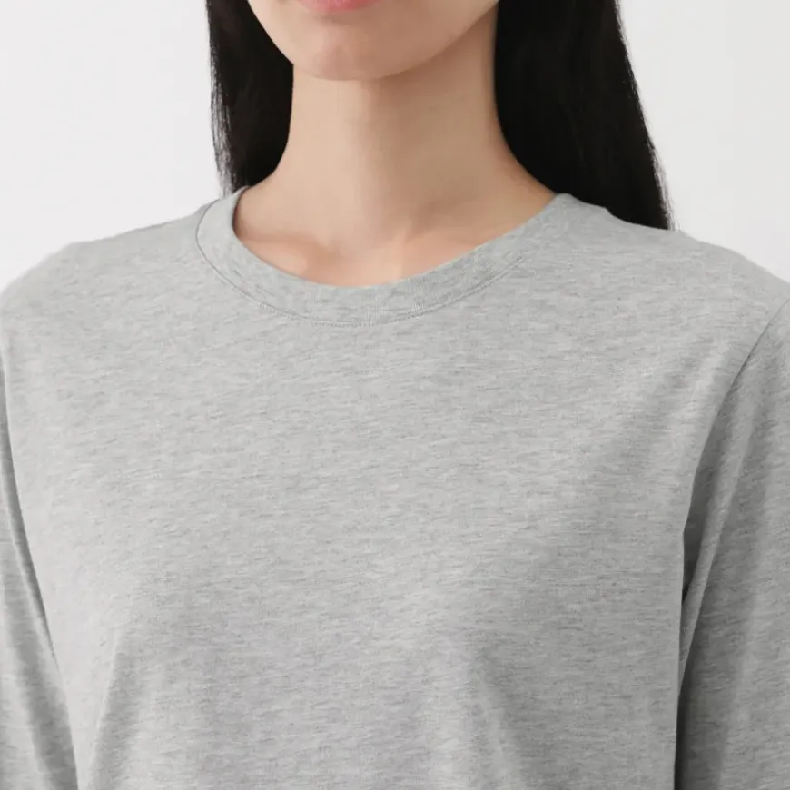 Women's Jersey Crew Neck Long Sleeve T-Shirt