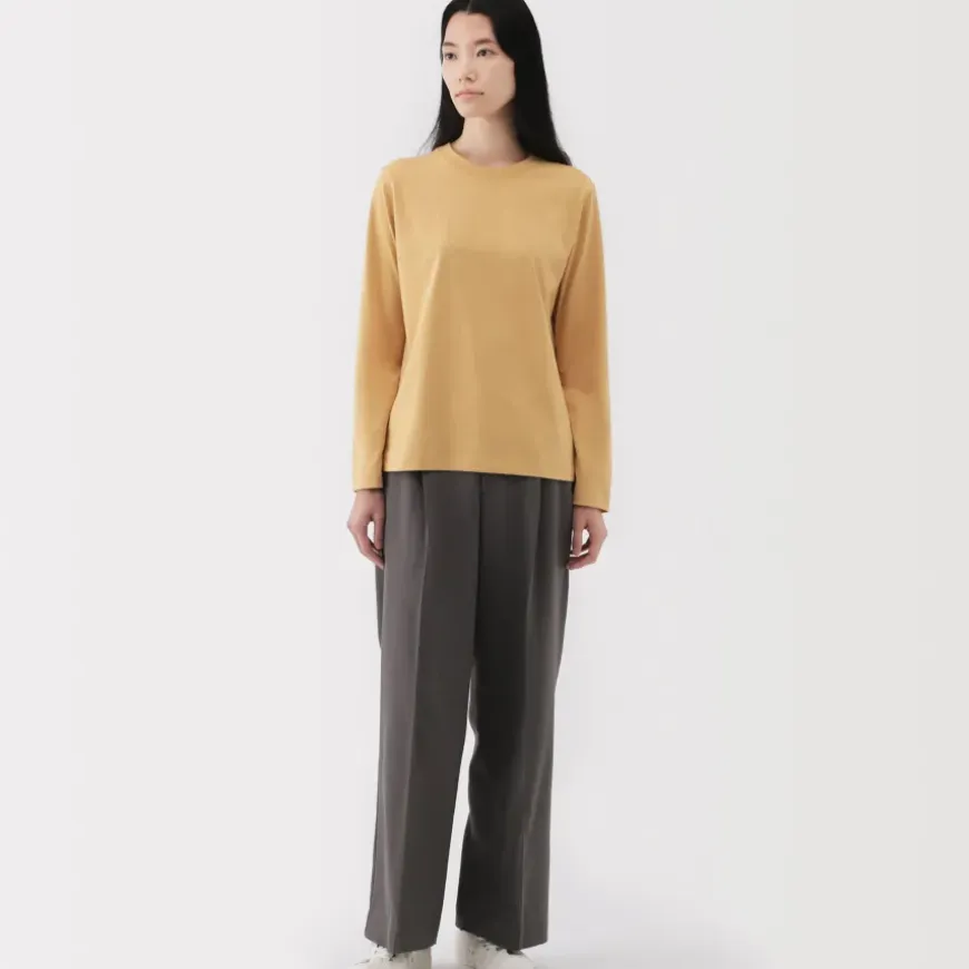 Women's Jersey Crew Neck Long Sleeve T-Shirt