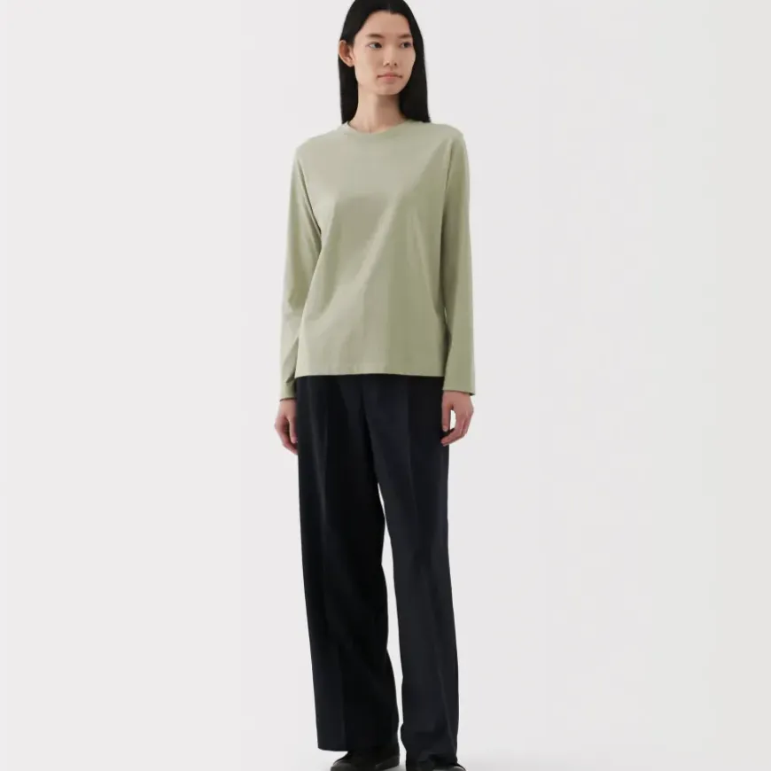 Women's Jersey Crew Neck Long Sleeve T-Shirt