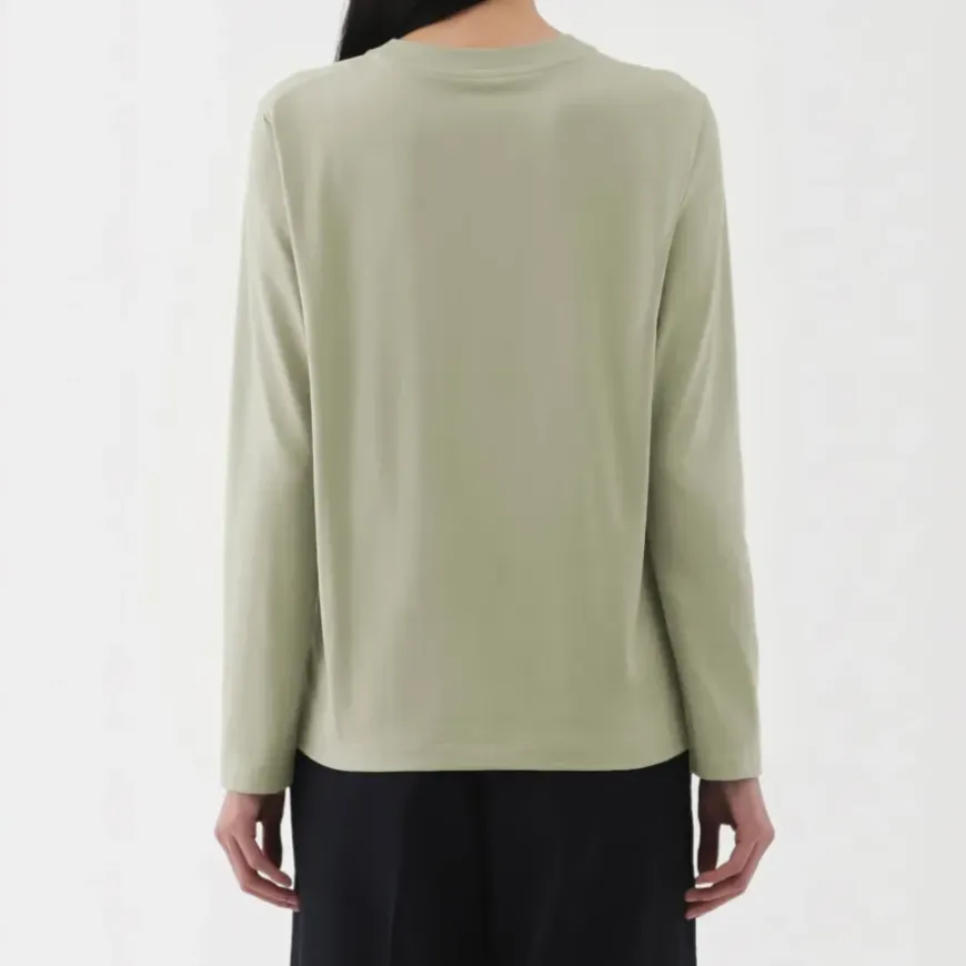 Women's Jersey Crew Neck Long Sleeve T-Shirt