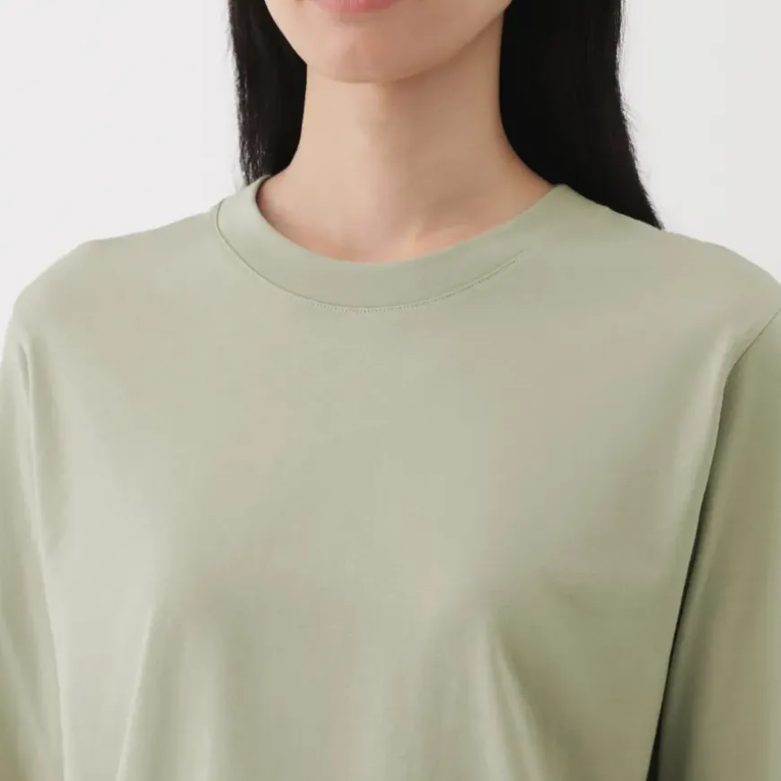 Women's Jersey Crew Neck Long Sleeve T-Shirt