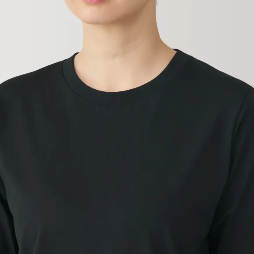 Women's Jersey Crew Neck Long Sleeve T-Shirt