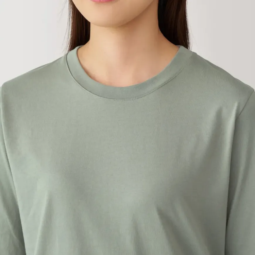 Women's Jersey Crew Neck Long Sleeve T-Shirt