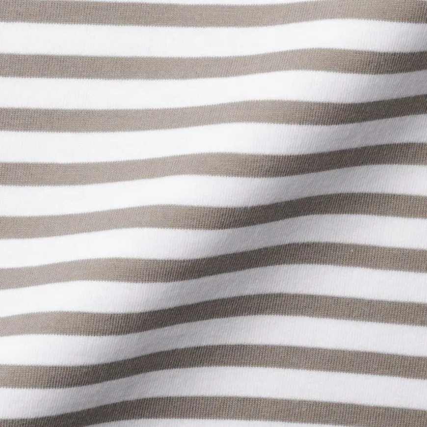 Women's Jersey Crew Neck Short Sleeve Striped T-Shirt