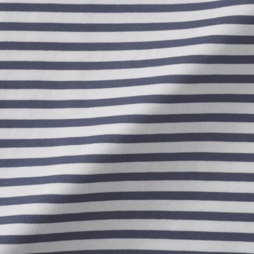 Women's Jersey Crew Neck Short Sleeve Striped T-Shirt