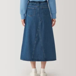 Women's Kapok Blend Denim A-Line Skirt