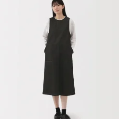 Women's Kapok Blend Denim Jumper Dress