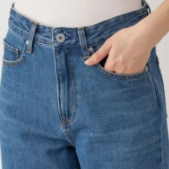 Women's Kapok Blend Denim Straight Pants