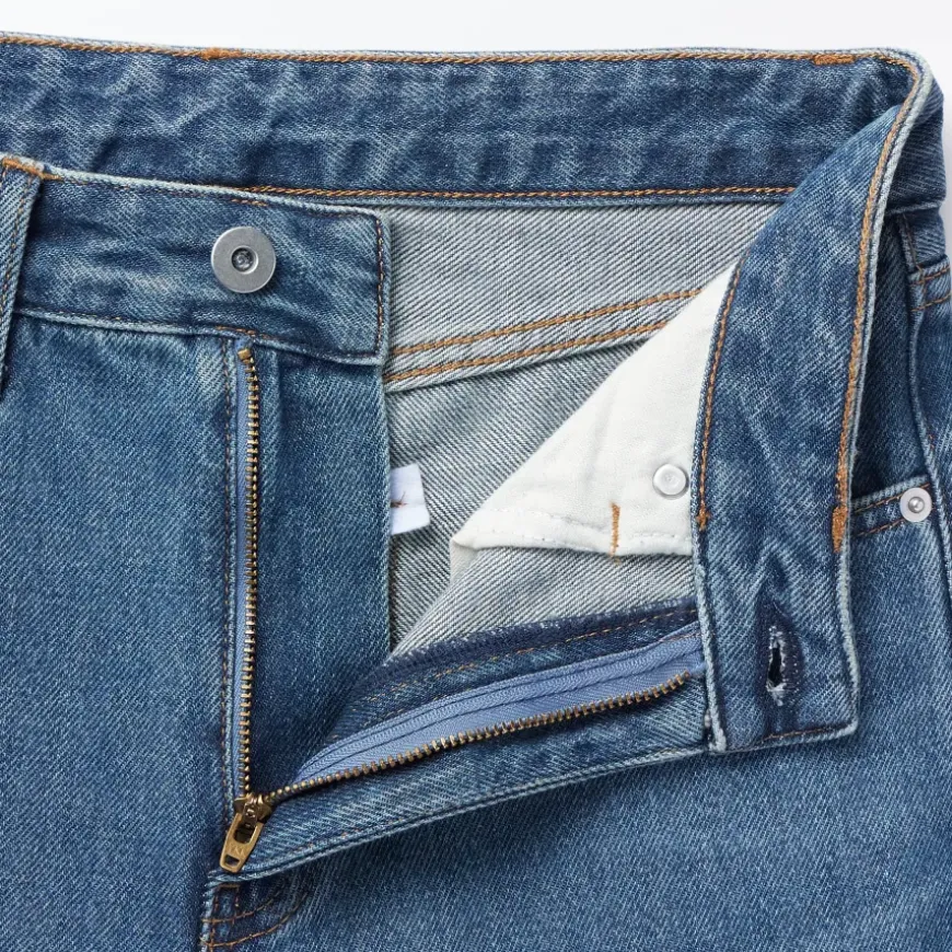 Women's Kapok Blend Denim Straight Pants
