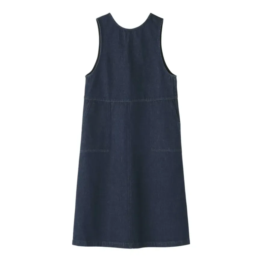Women's Kapok Blend Denim Jumper Dress
