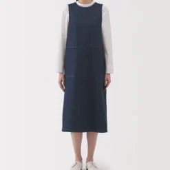 Women's Kapok Blend Denim Jumper Dress