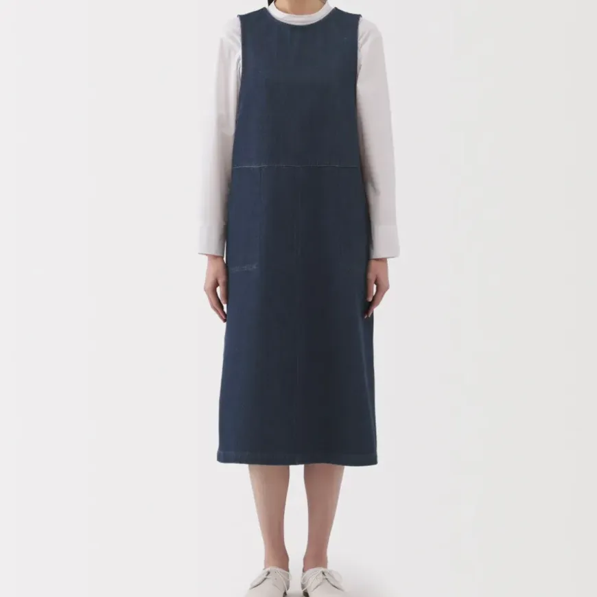 Women's Kapok Blend Denim Jumper Dress
