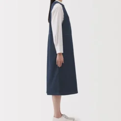 Women's Kapok Blend Denim Jumper Dress