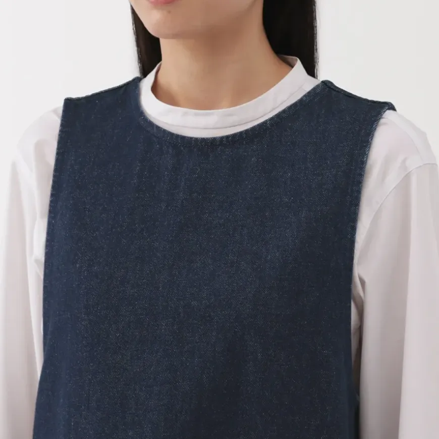Women's Kapok Blend Denim Jumper Dress