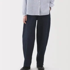 Women's Kapok Blend Denim Wide Tapered Pants