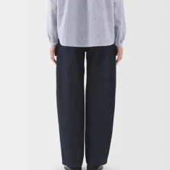 Women's Kapok Blend Denim Wide Tapered Pants