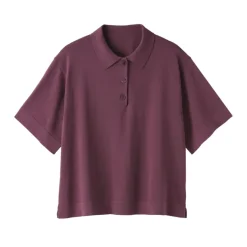 Women's Light Knit Short Sleeve Polo Jumper