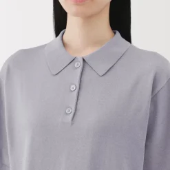 Women's Light Knit Short Sleeve Polo Jumper
