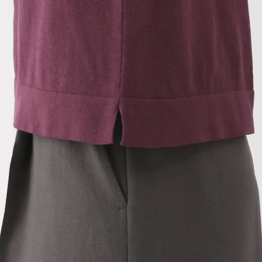 Women's Light Knit Short Sleeve Polo Jumper