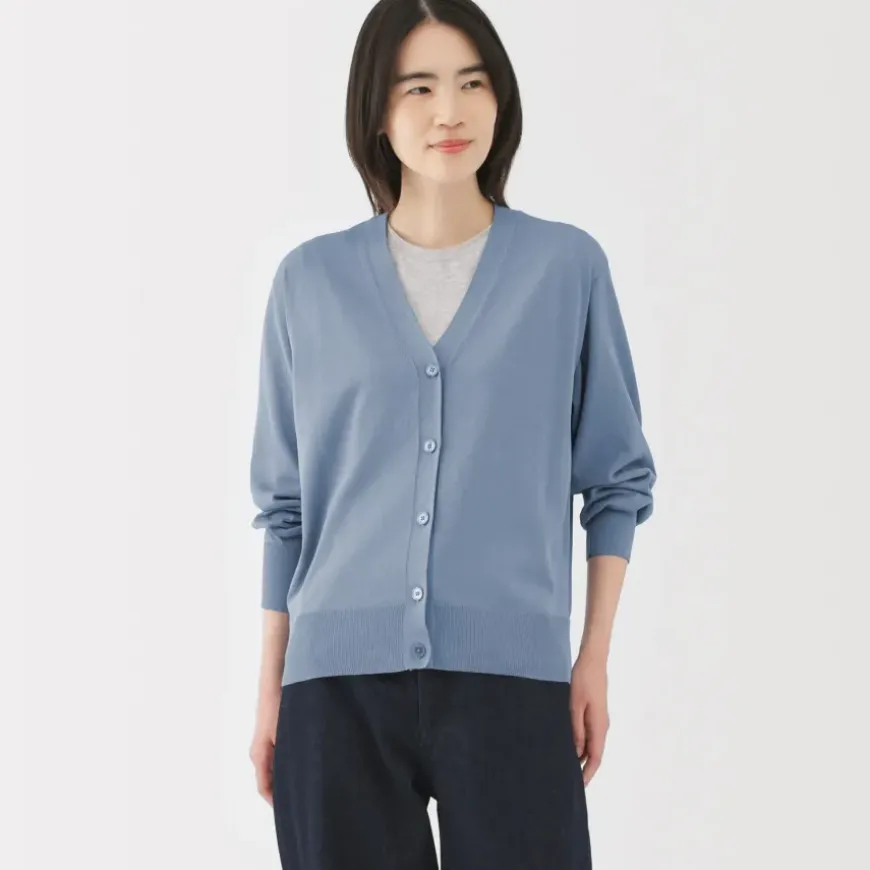 Women's Light Knit V-Neck Cardigan