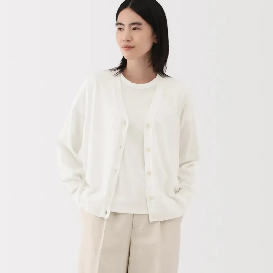 Women's Light Knit V-Neck Cardigan