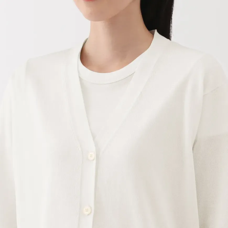Women's Light Knit V-Neck Cardigan