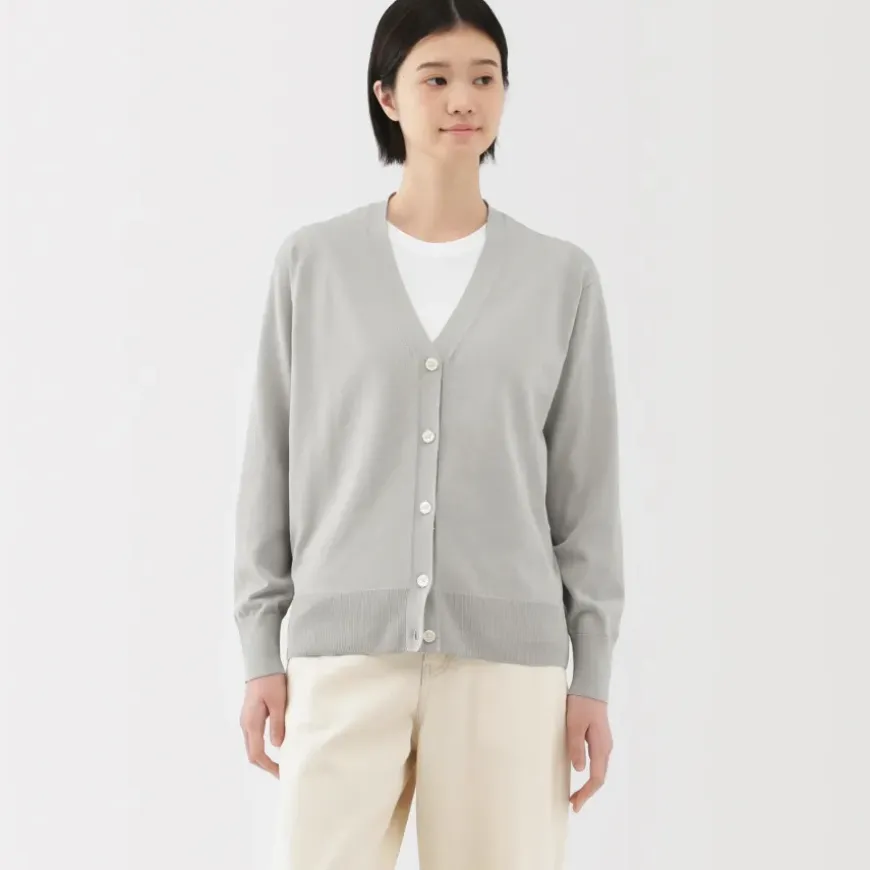 Women's Light Knit V-Neck Cardigan