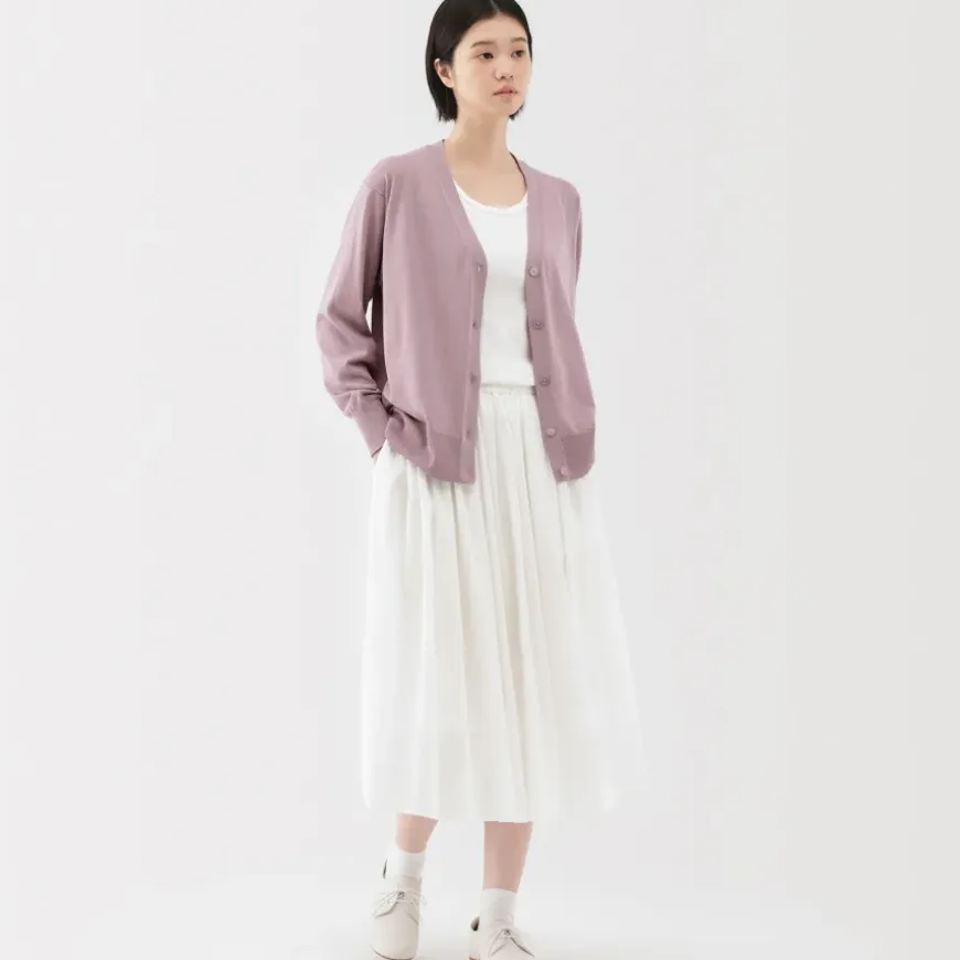Women's Light Knit V-Neck Cardigan