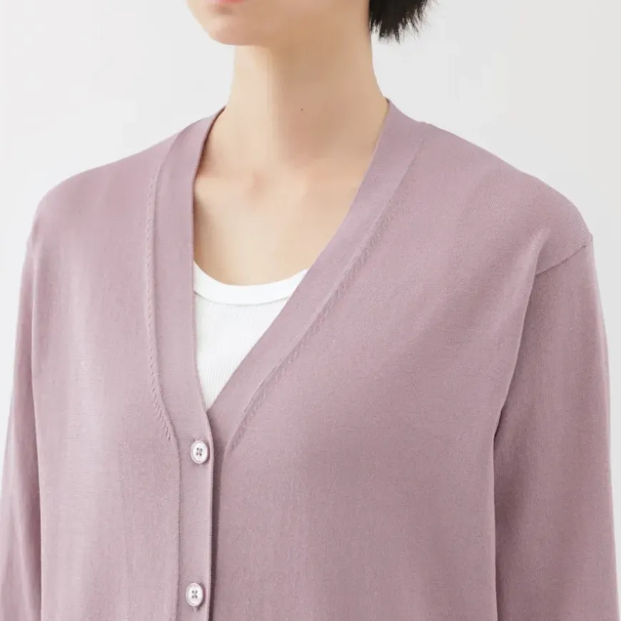 Women's Light Knit V-Neck Cardigan