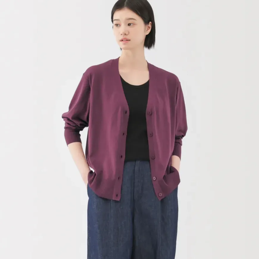 Women's Light Knit V-Neck Cardigan