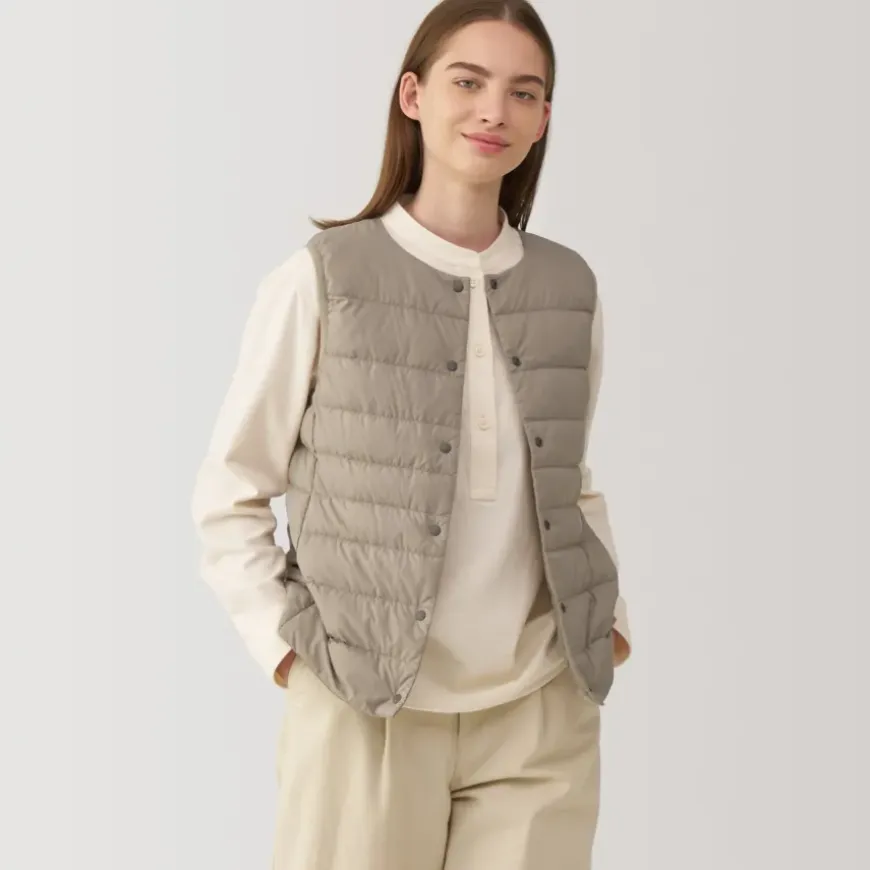 Women's Lightweight Down Collarless Vest