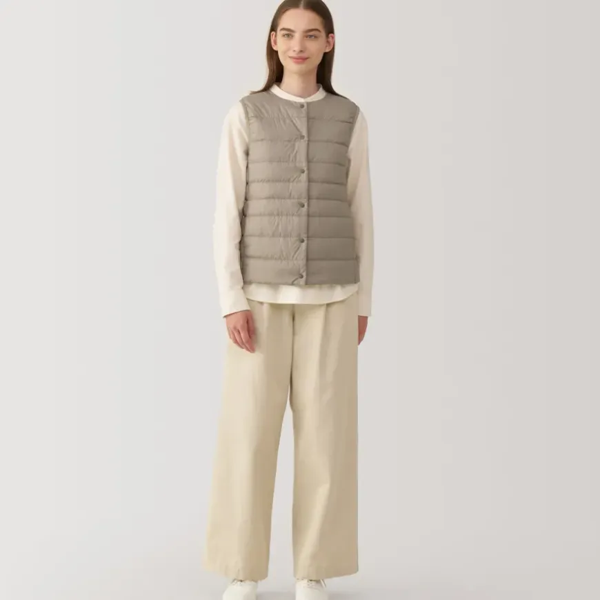 Women's Lightweight Down Collarless Vest