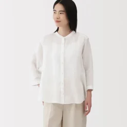 Women's Linen 3/4 Sleeve Blouse