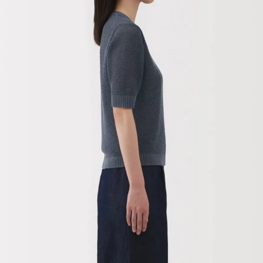 Women's Linen Blend Half Sleeve Sweater