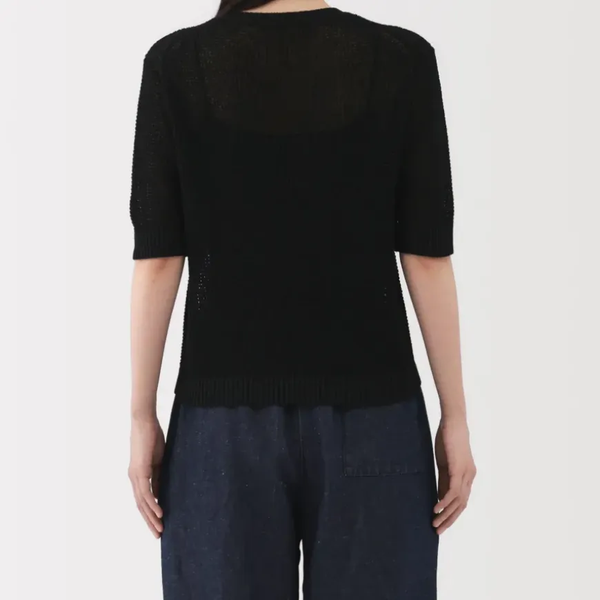 Women's Linen Blend Half Sleeve Sweater