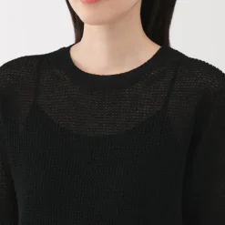 Women's Linen Blend Half Sleeve Sweater