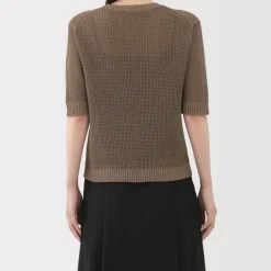 Women's Linen Blend Half Sleeve Sweater