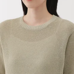 Women's Linen Blend Half Sleeve Sweater