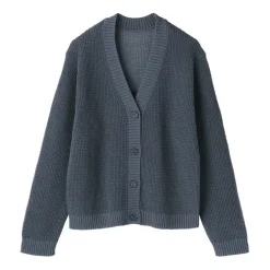 Women's Linen Blend Mesh Cardigan