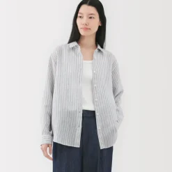 Women's Linen Striped Shirt